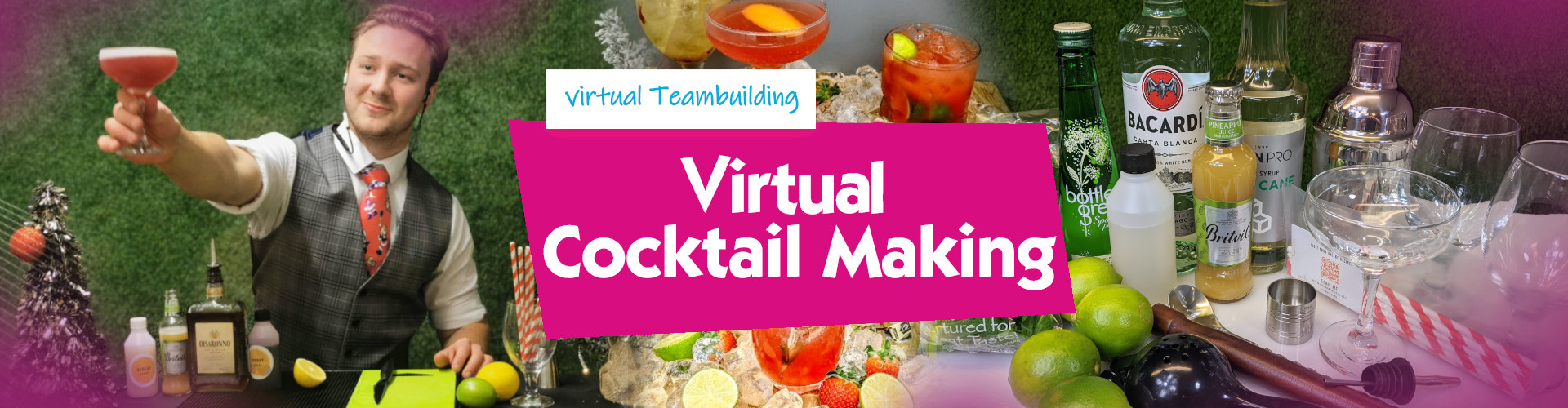Virtual Cocktail Making - Banner